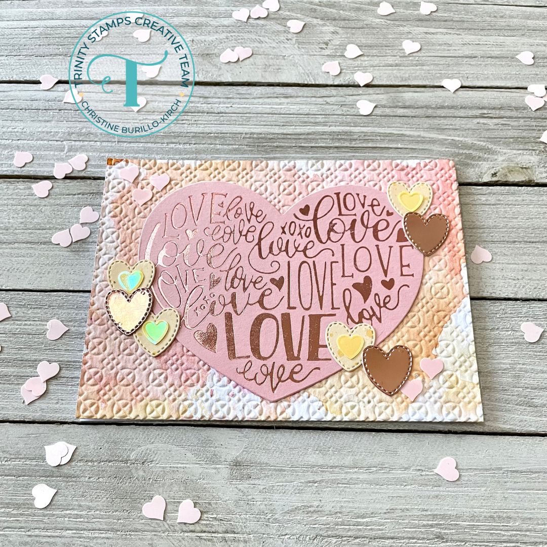Hot Foiled Valentine’s Day Card – Trinity Stamps