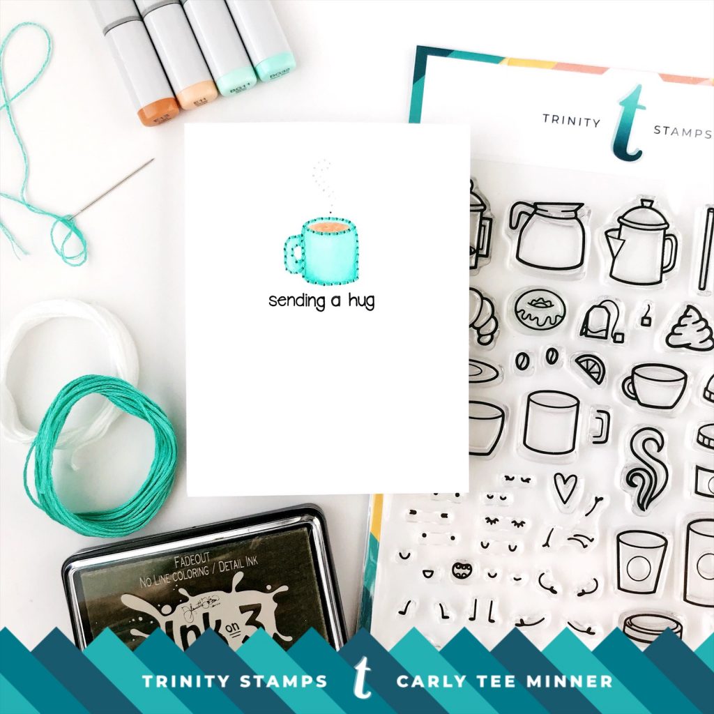 Trinity Stamps Coffee With Character card by Carly Tee Minner