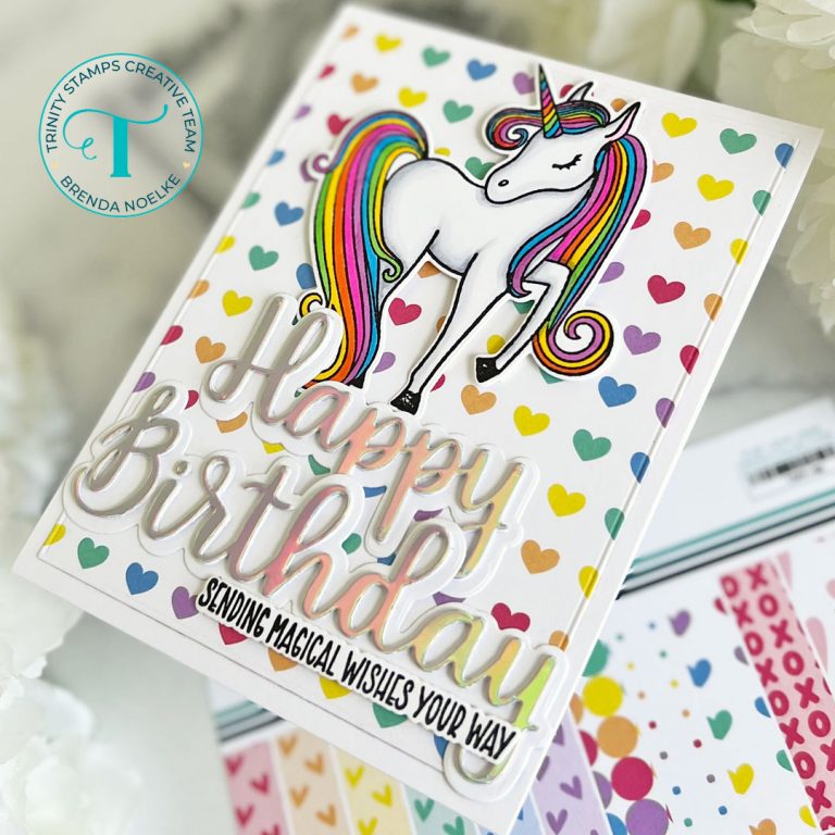 Majestic Unicorn Birthday Card – Trinity Stamps